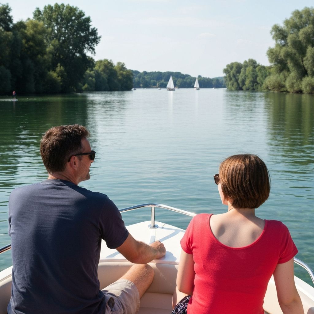 Menschen auf dem Boot